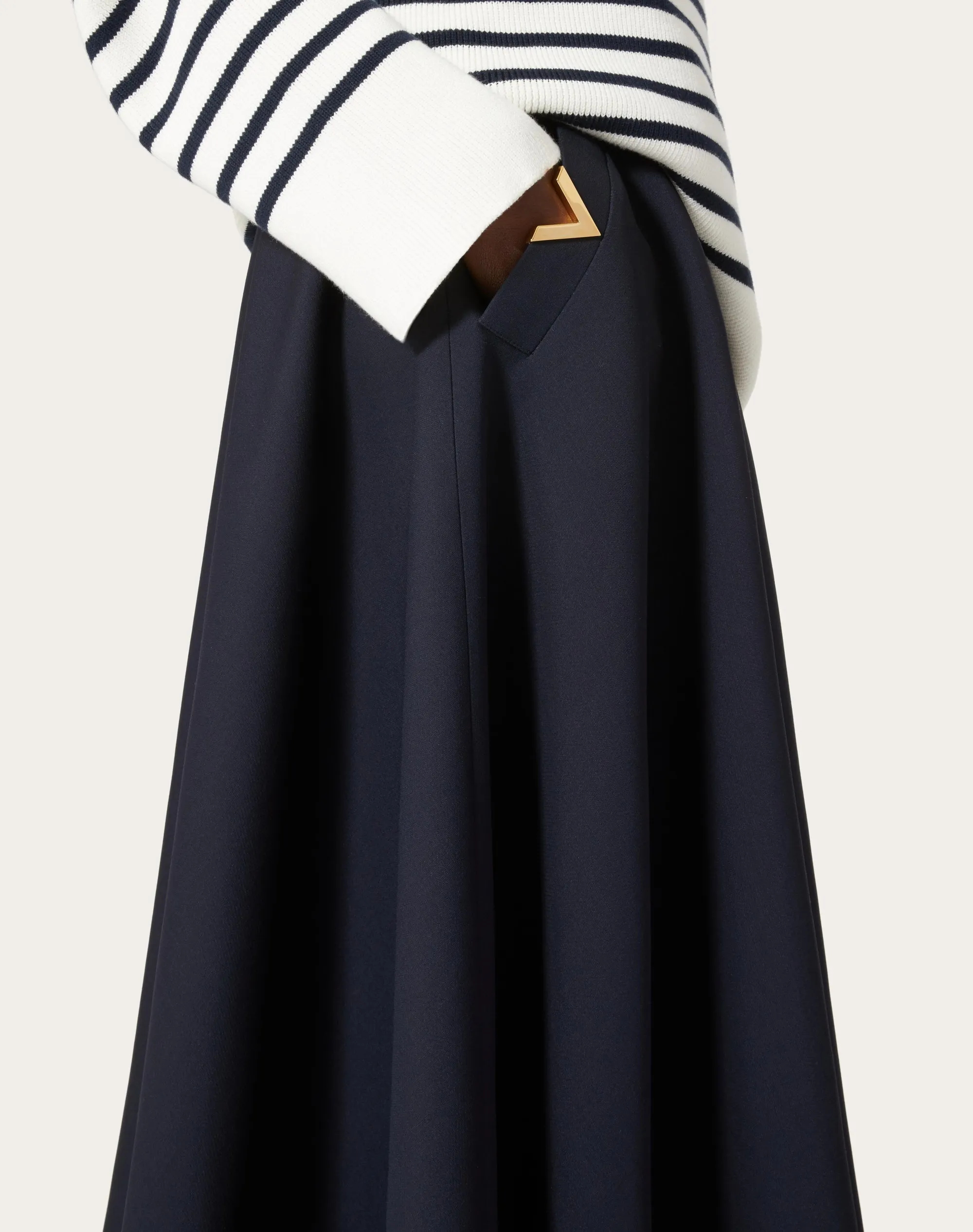 GONNA MIDI IN CREPE COUTURE