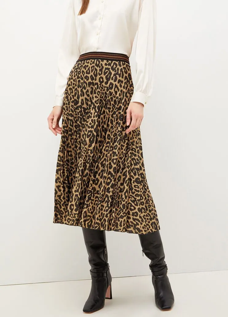 Gonna plissé animalier liu jo