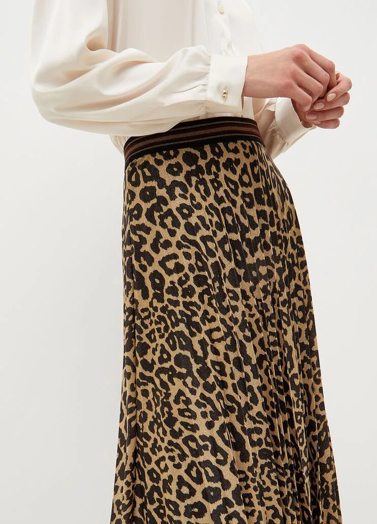 Gonna plissé animalier liu jo