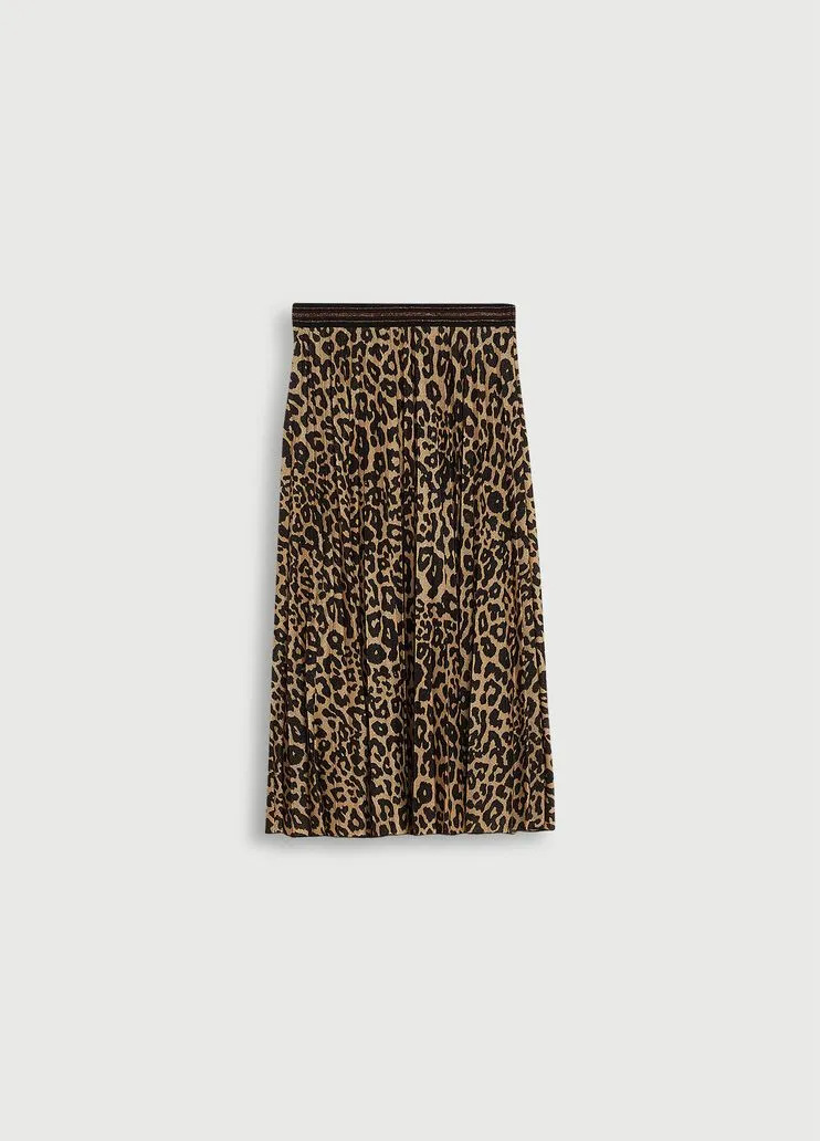Gonna plissé animalier liu jo