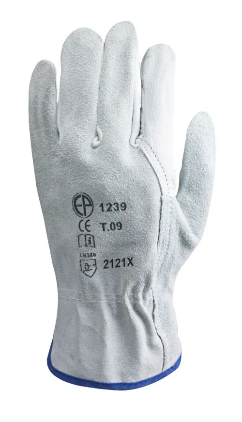 Guanti Coverguard MO1240, Tg. 10, in Cuoio, col. Bianco