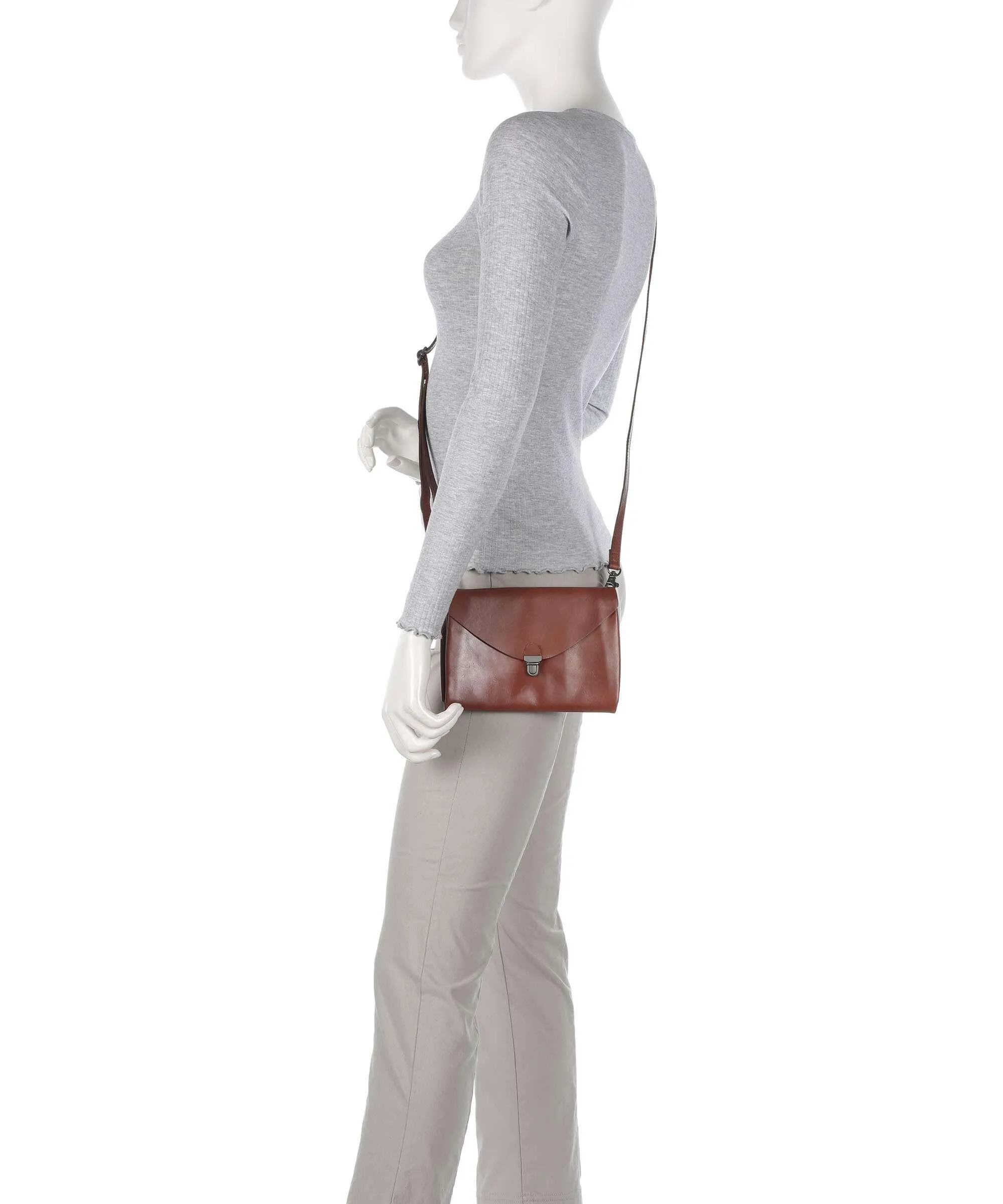  Harold's Fold Borsa a tracolla pelle bovina cognac  