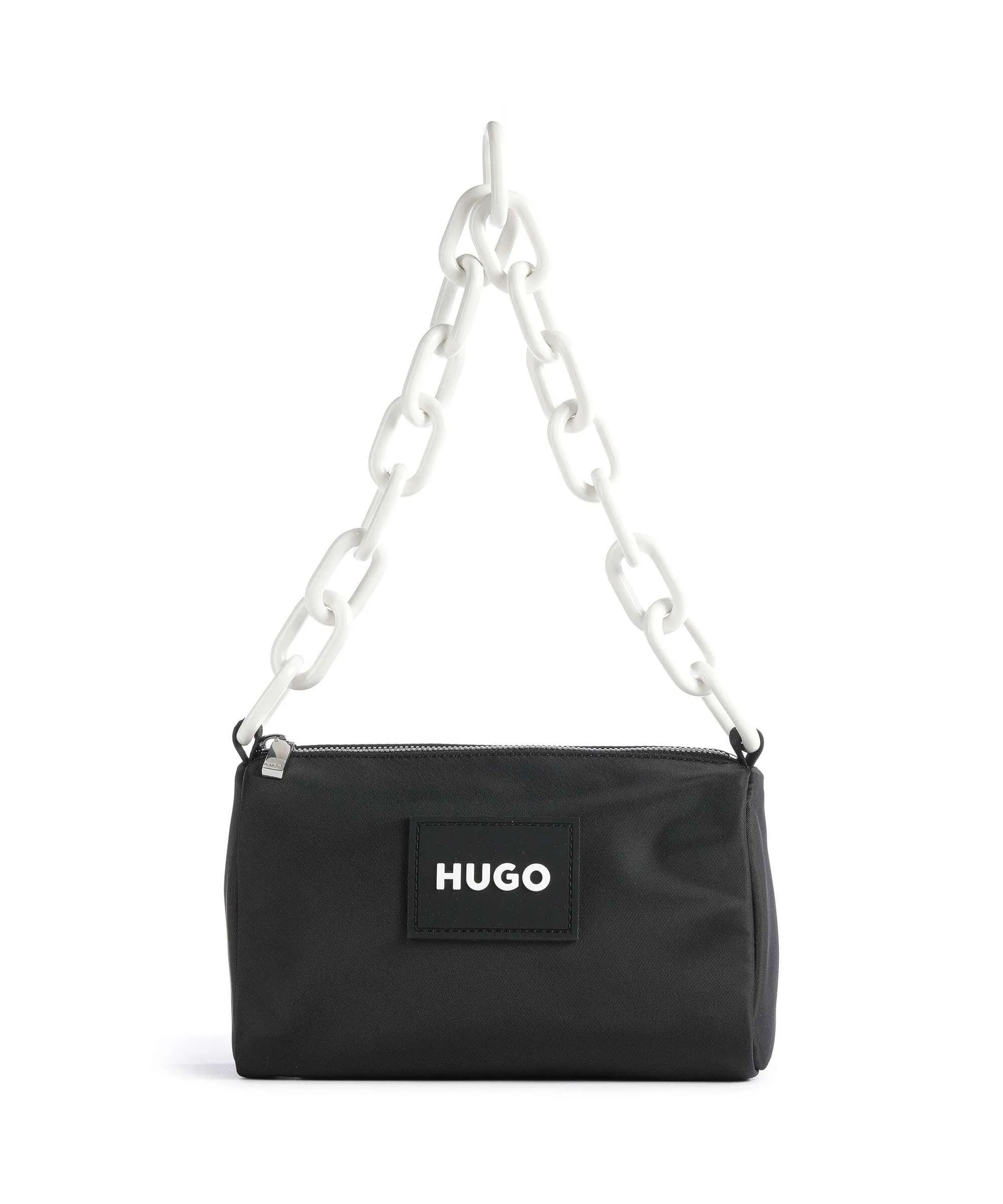  Hugo Bel Borsa a spalla poliestere riciclato nero  