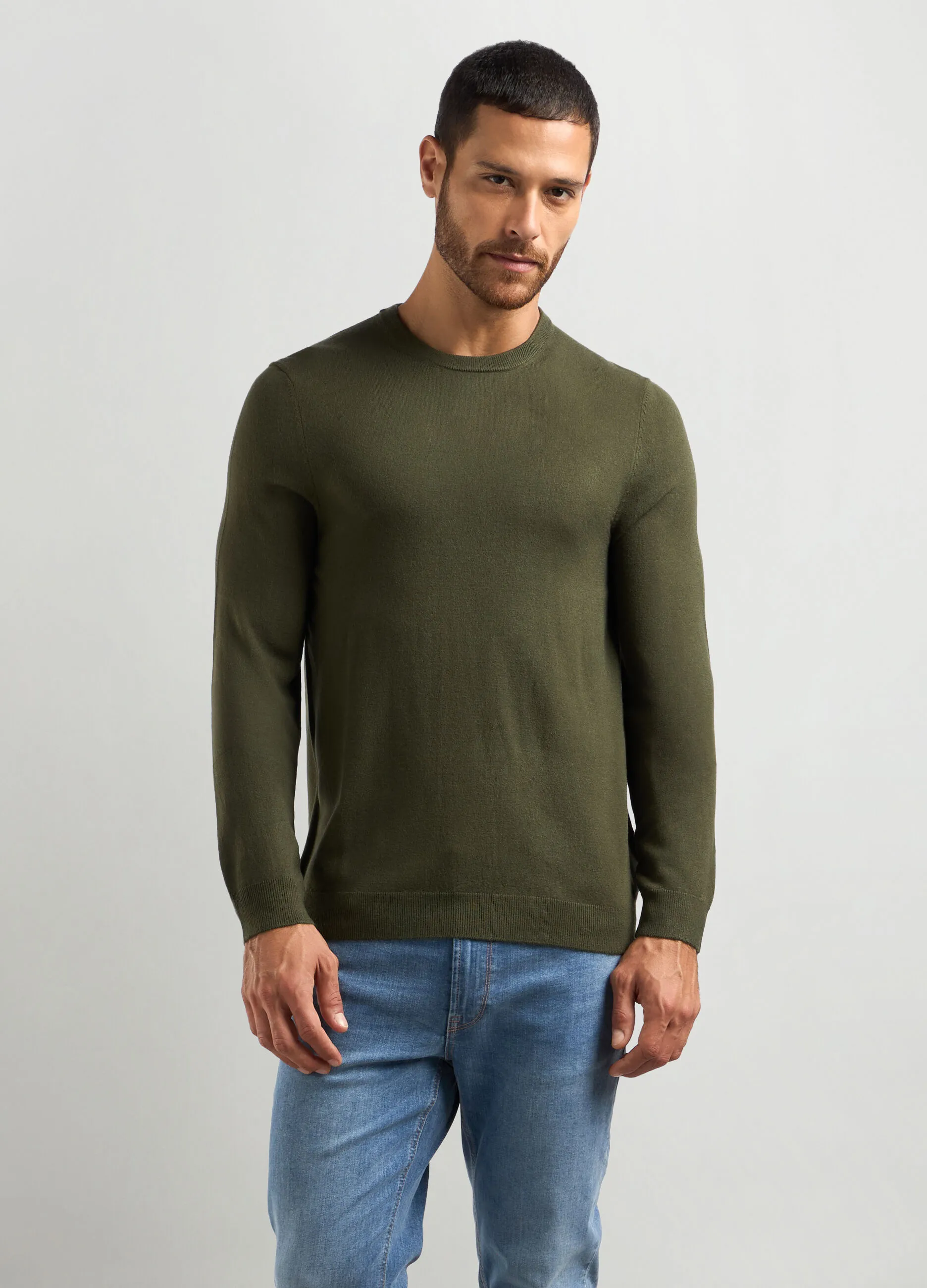 J. HART & BROS  Maglione girocollo maglia rasata uomo