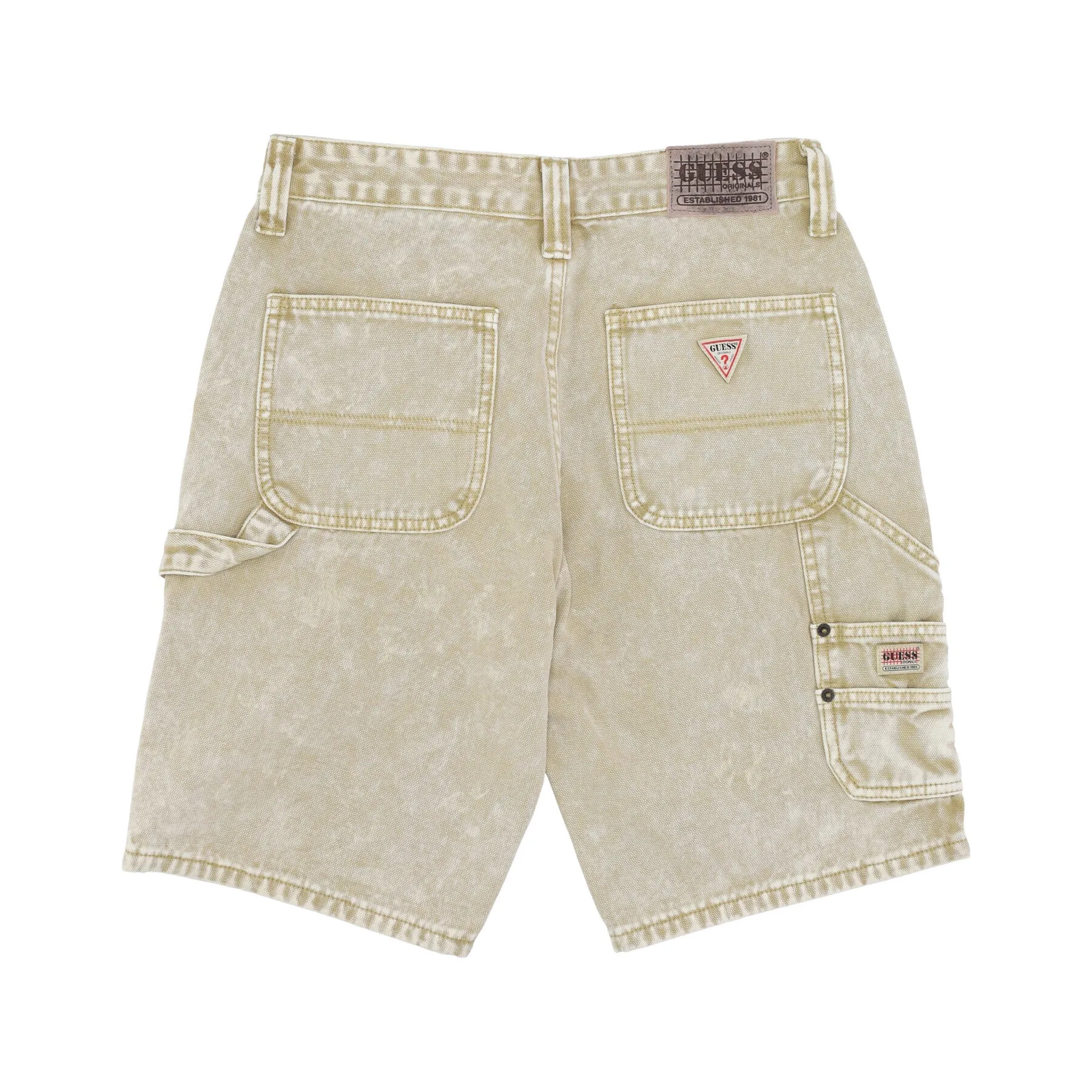 Jeans Corto Uomo Go Aged Carpenter Short Go Aged White
