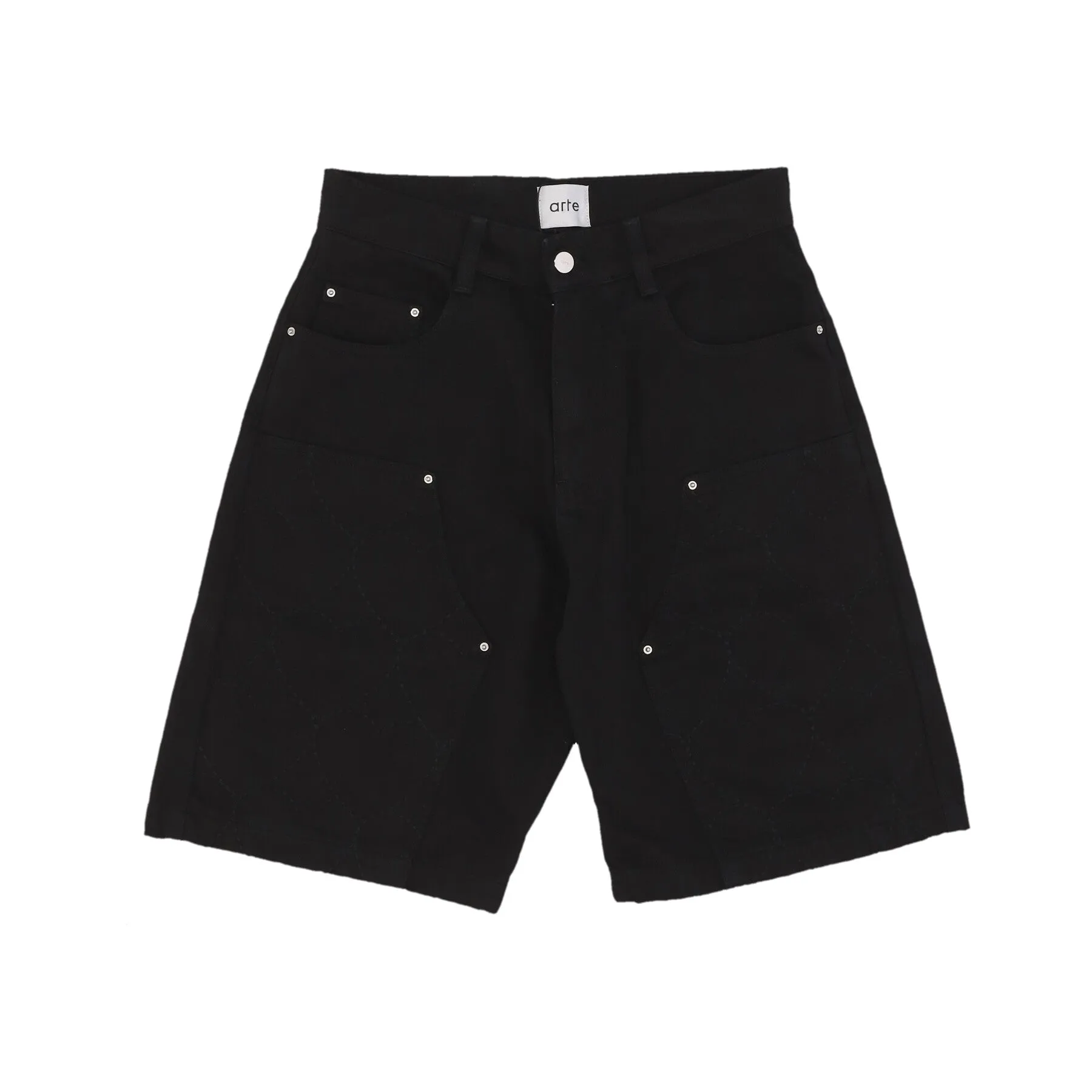 Jeans Corto Uomo Serena Heart Shorts Black