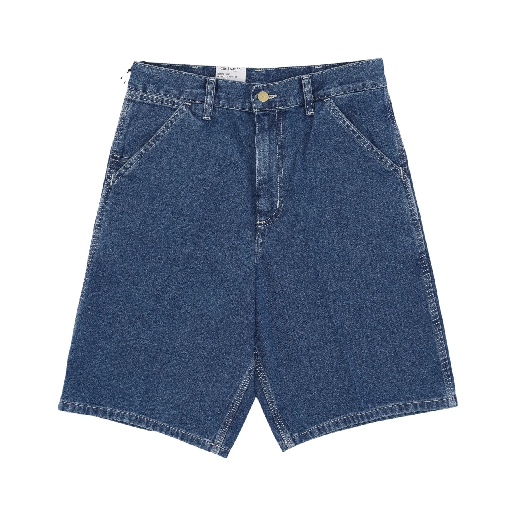 Jeans Corto Uomo Simple Short Blue Stone Washed