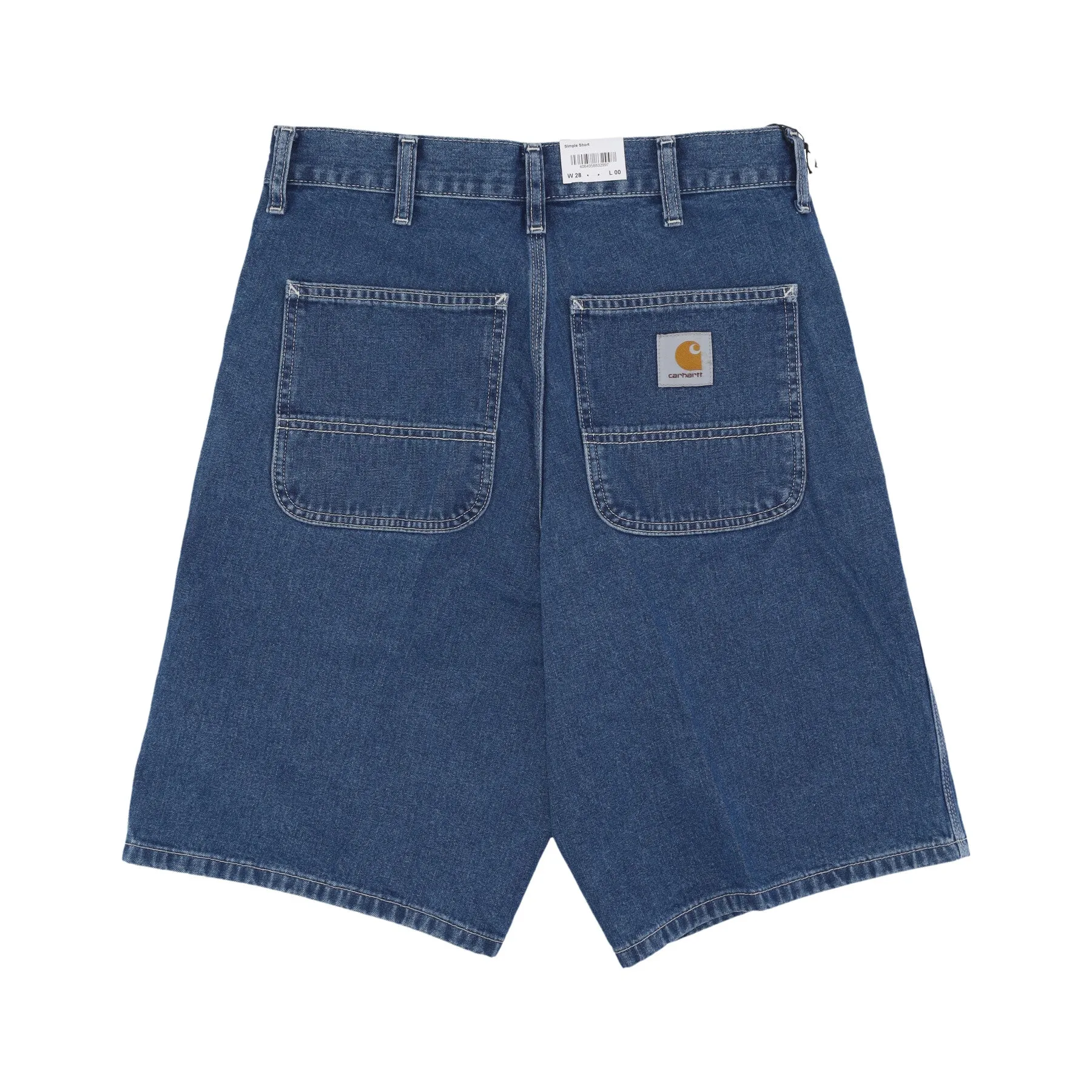 Jeans Corto Uomo Simple Short Blue Stone Washed