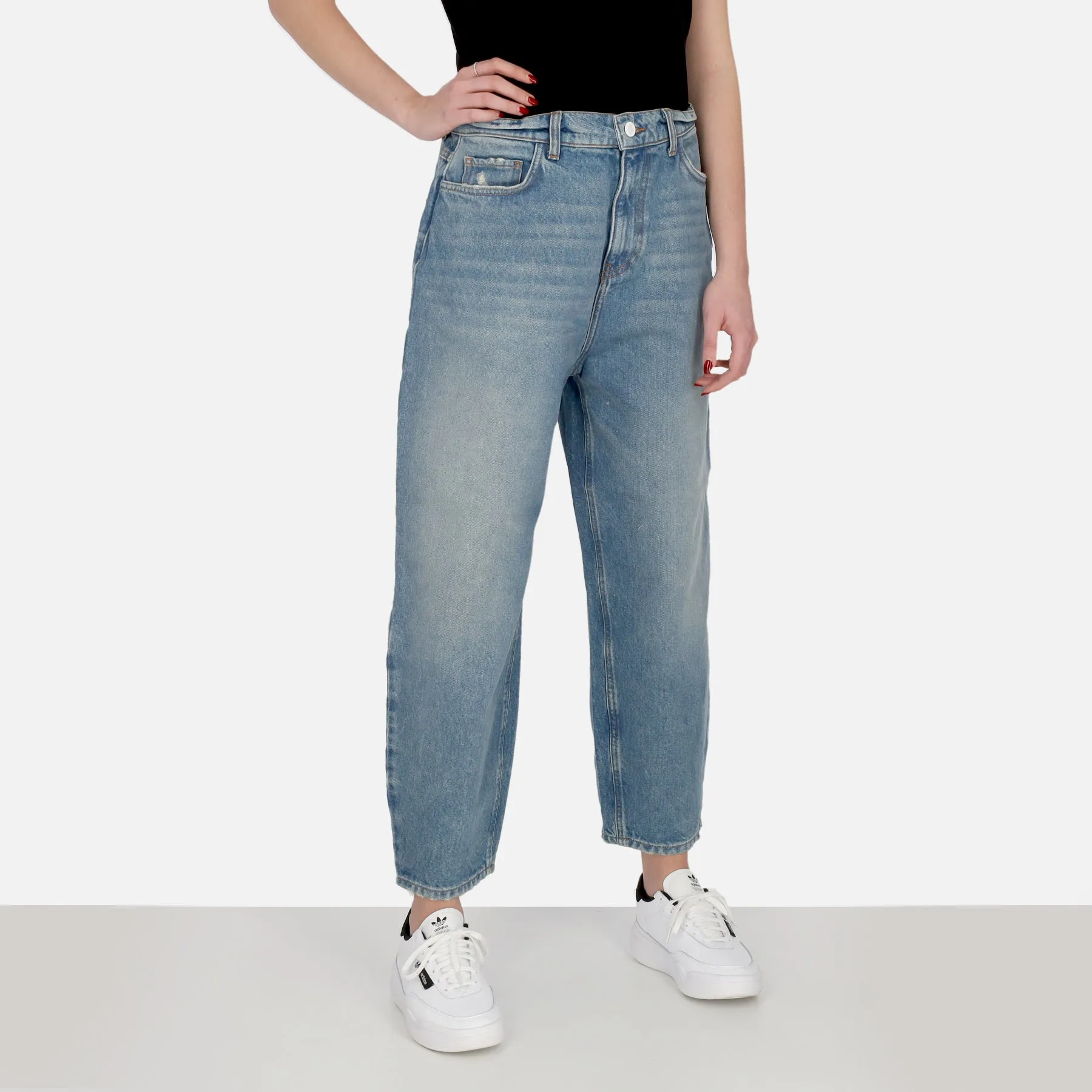 Jeans Donna W Baggy Denim Real Vintage Denim