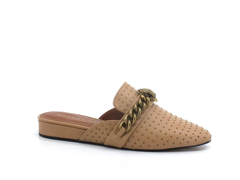 KURT GEIGER Chelsea Mule Sabot Ciabatta Beige Camel 5126448109