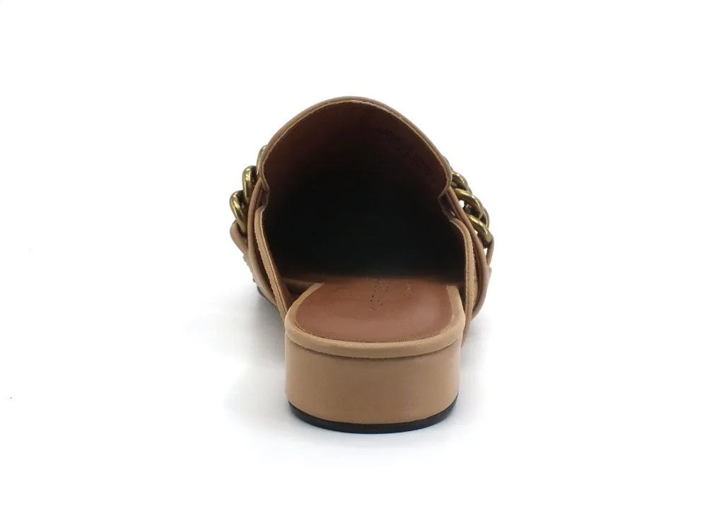 KURT GEIGER Chelsea Mule Sabot Ciabatta Beige Camel 5126448109