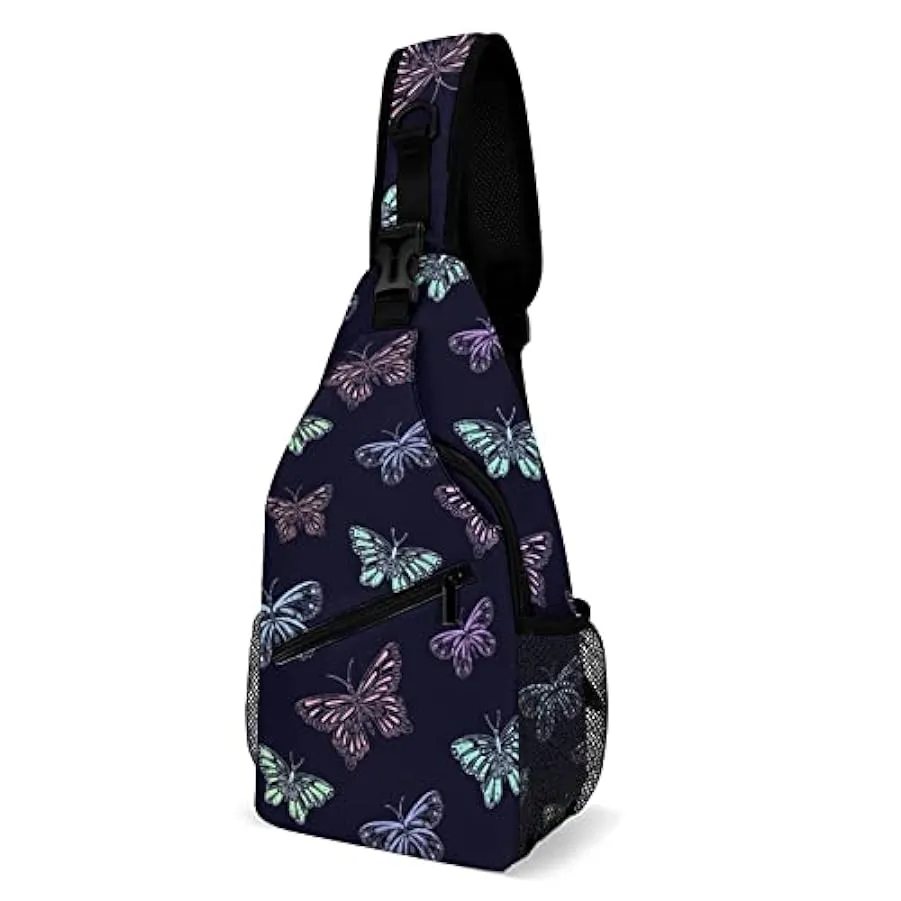 KWQDOZF Stile 4 Angry Shark Sling Zaino Borsa a tracolla Borsa a tracolla a tracolla Palestra Ciclismo Viaggio Escursionismo Zai