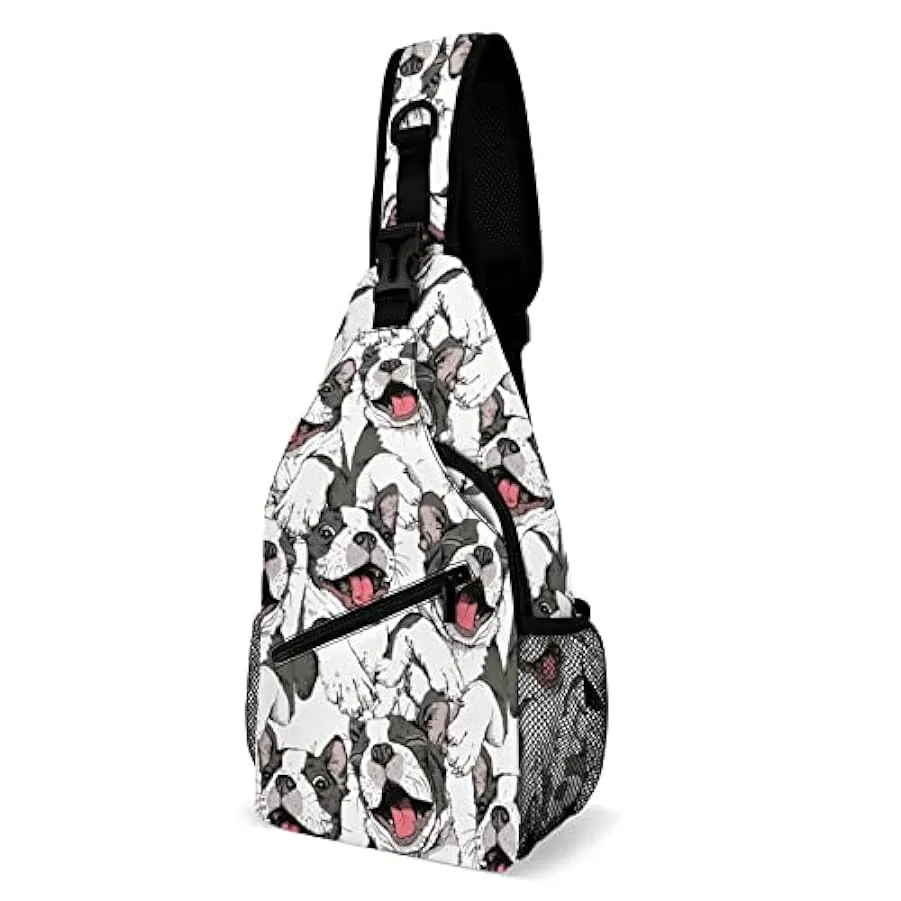 KWQDOZF Stile 4 Angry Shark Sling Zaino Borsa a tracolla Borsa a tracolla a tracolla Palestra Ciclismo Viaggio Escursionismo Zai
