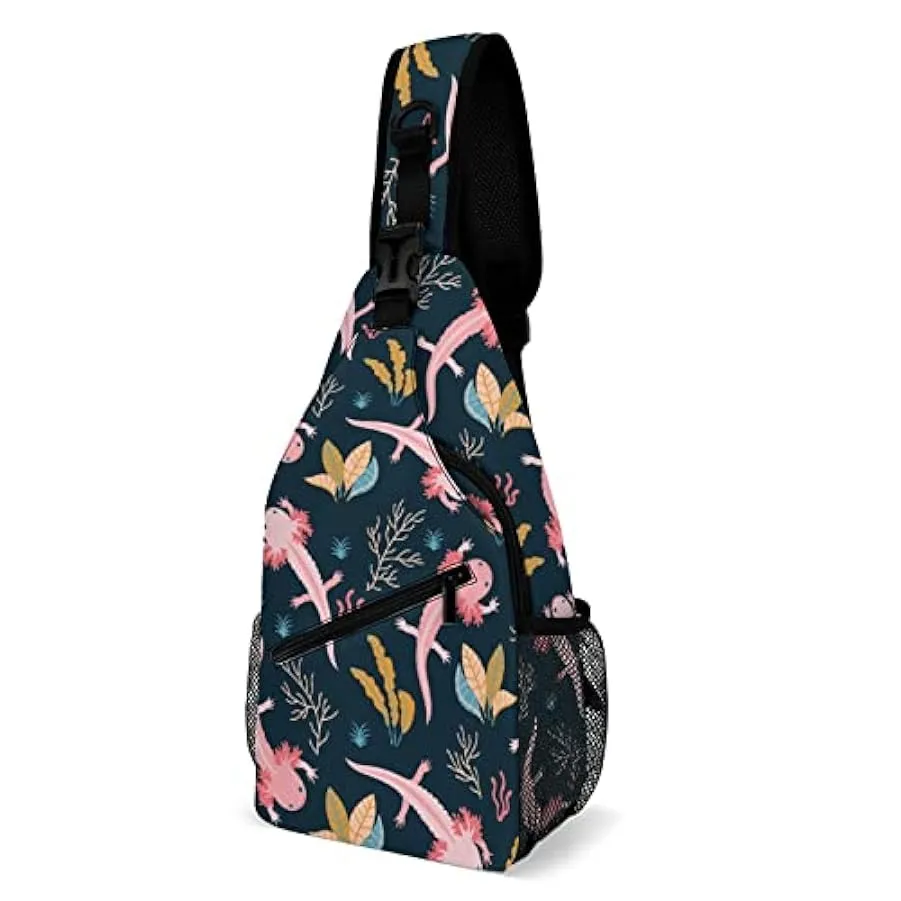 KWQDOZF Stile 4 Angry Shark Sling Zaino Borsa a tracolla Borsa a tracolla a tracolla Palestra Ciclismo Viaggio Escursionismo Zai