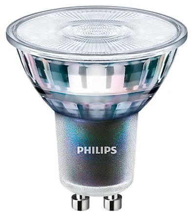 Lampada LED a riflettore Philips con base GU10, 220 → 240 V, 3,9 W, 300 lm, col. Bianco freddo, intensità