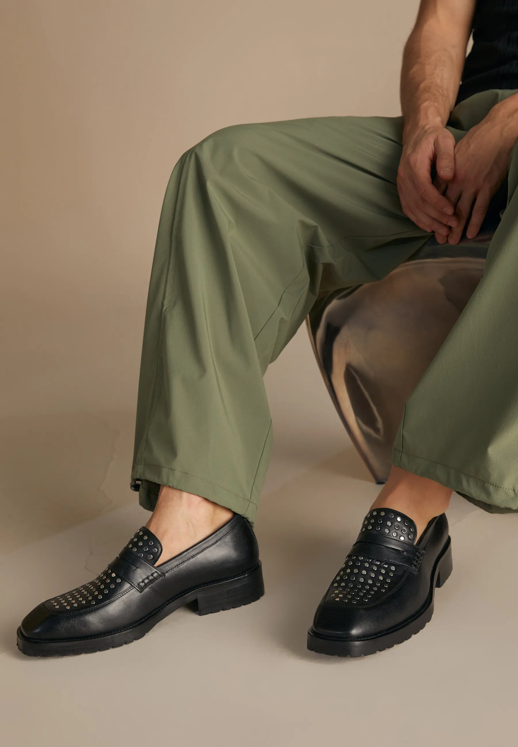 LEATHER - Scarpe senza lacci