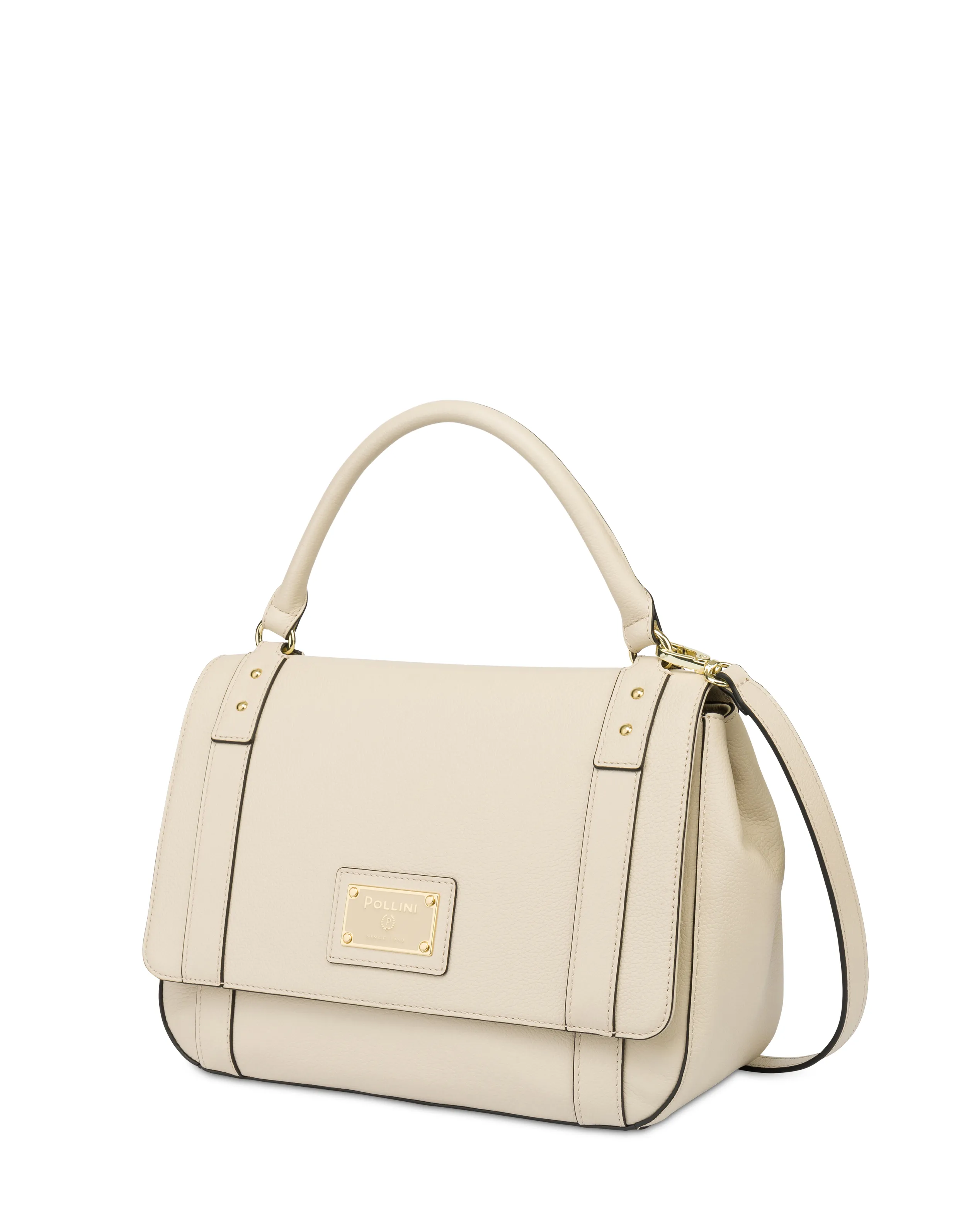     Linea Pollini Borsa Top Handle In Vitello Serena Avorio