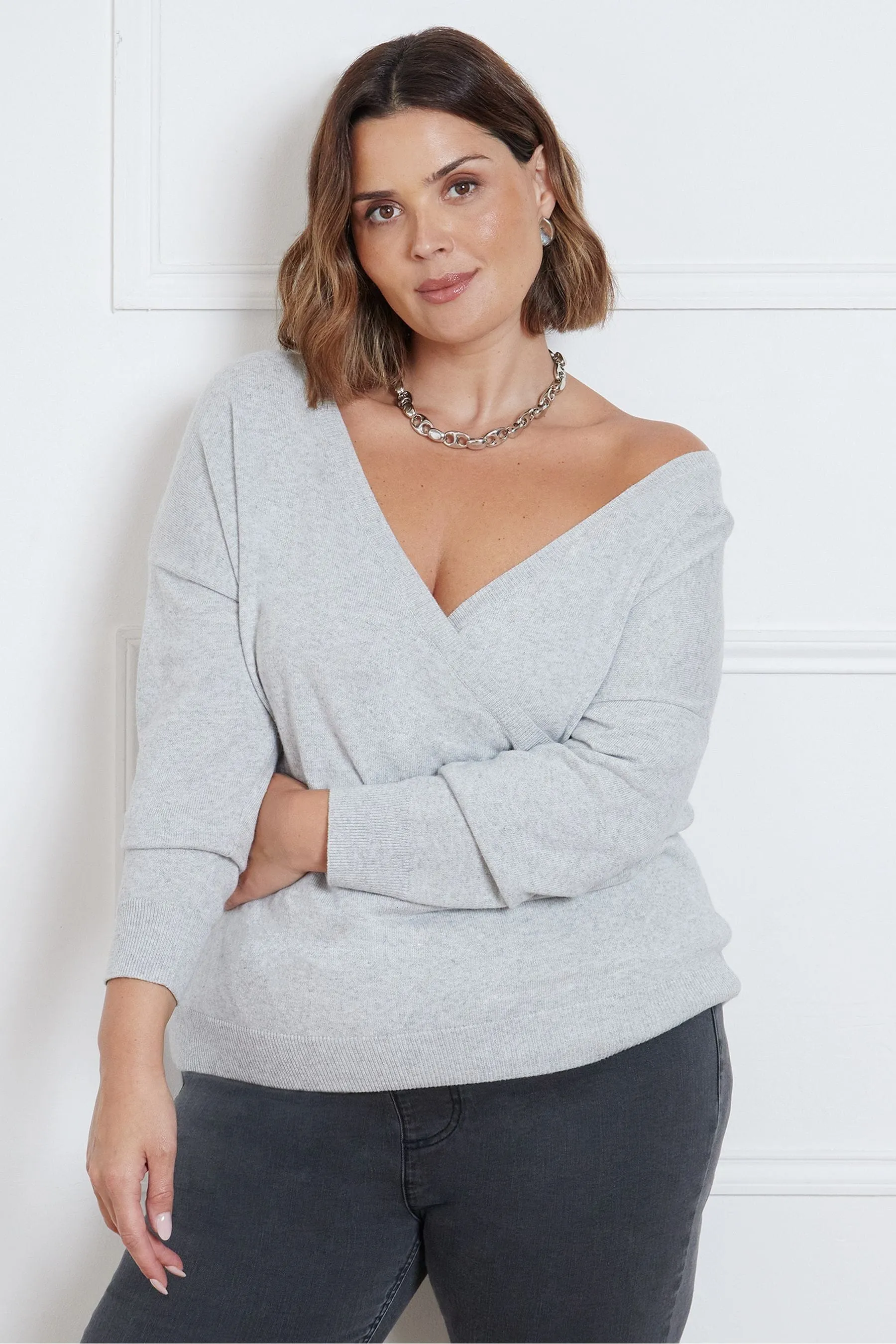 Live Unlimited Dettaglio Wrap Maglione    