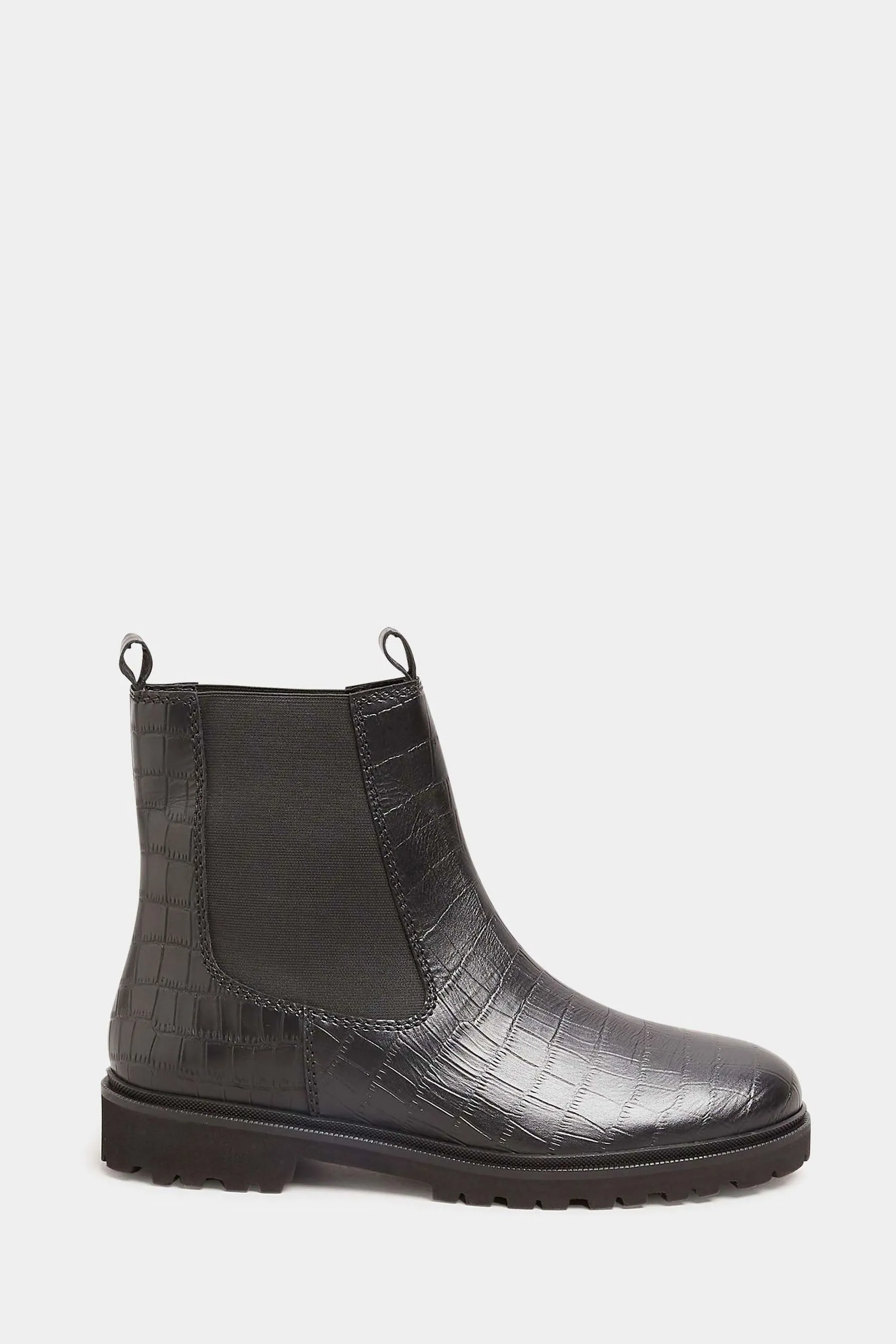 Long Tall Sally - Stivali in pelle Chelsea effetto coccodrillo