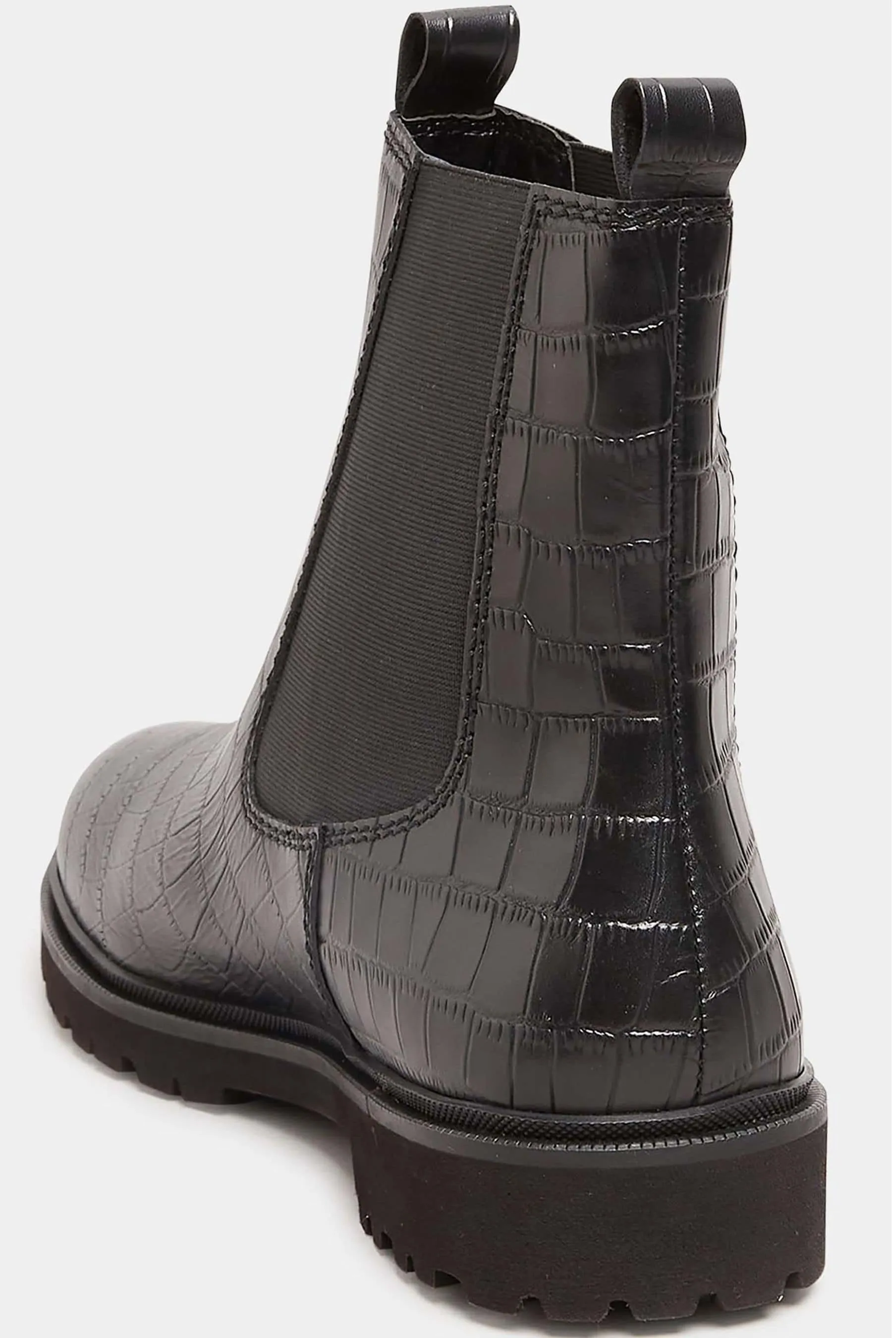 Long Tall Sally - Stivali in pelle Chelsea effetto coccodrillo