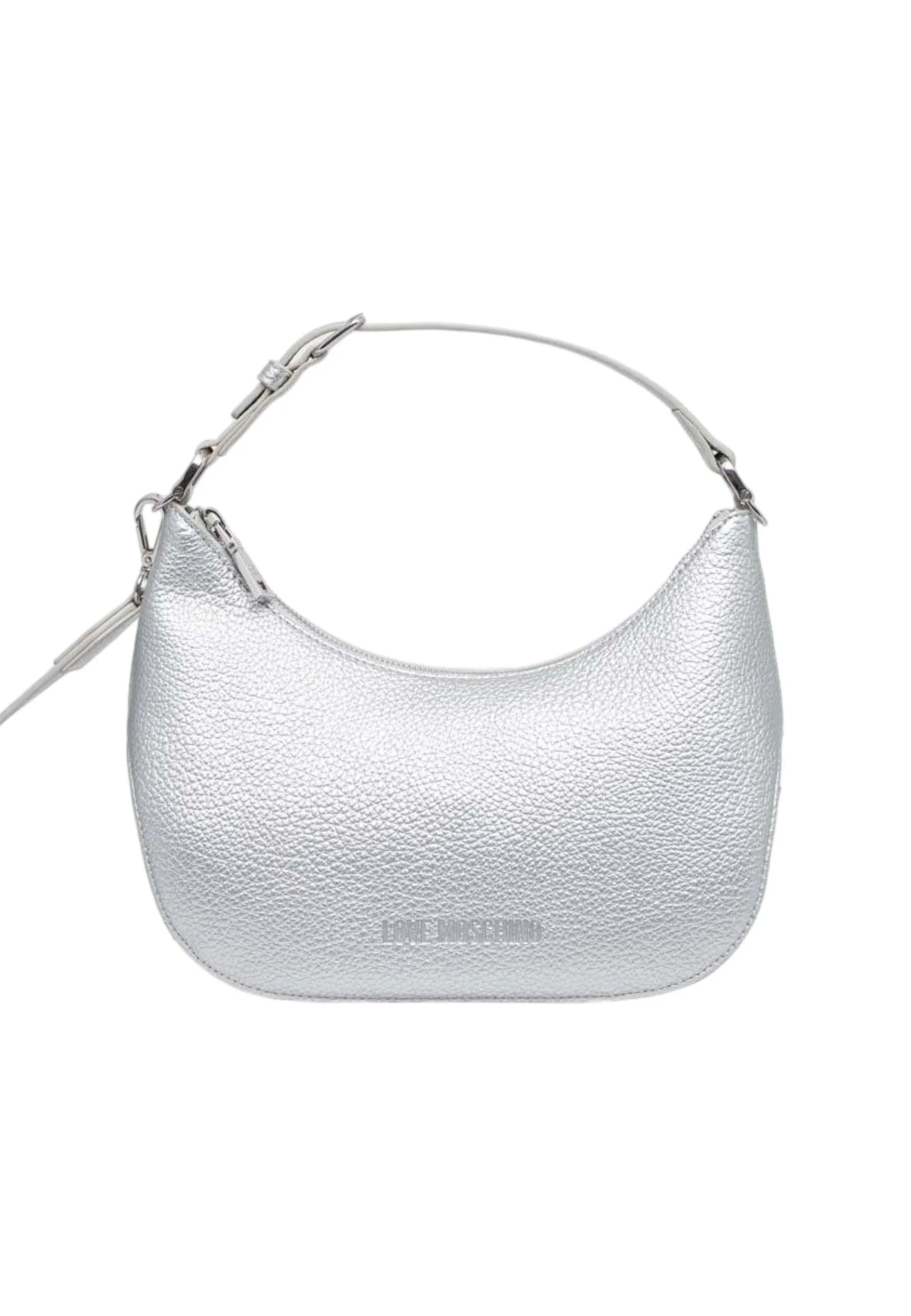 LOVE MOSCHINO Borsa Hobo Small Donna Argento JC4018PP1ILT190B