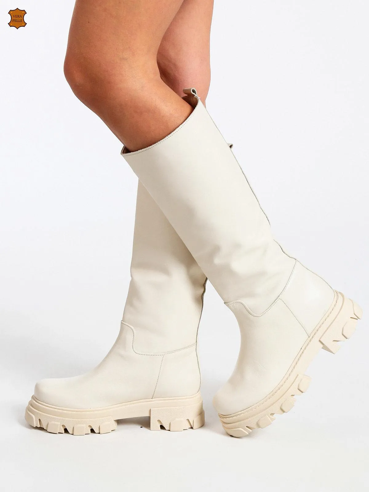Made In Italy Bottines Chelsea en cuir pour femme