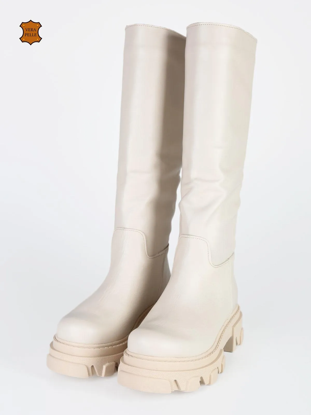 Made In Italy Bottines Chelsea en cuir pour femme