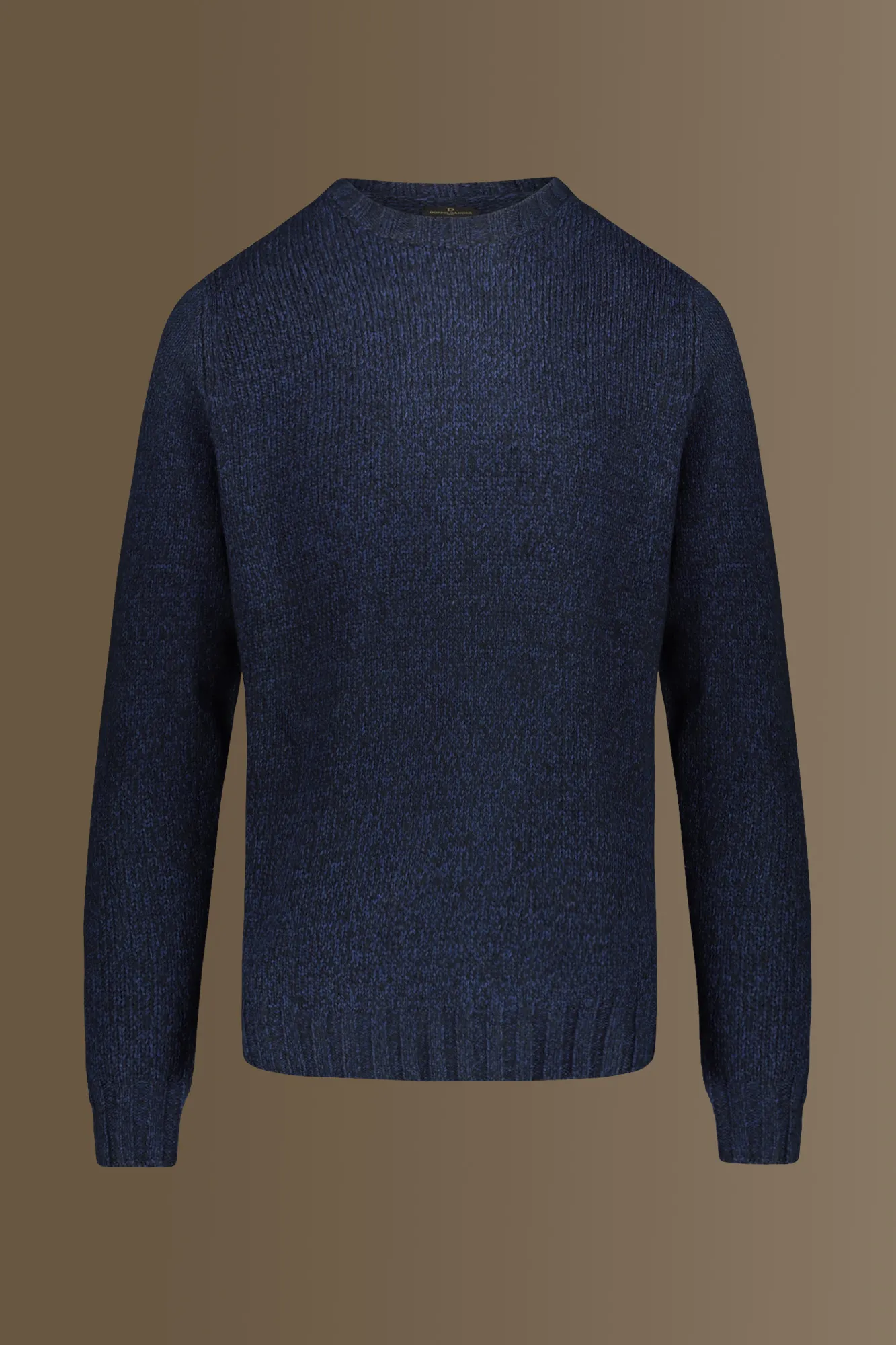 Maglia girocollo con costa inglese
