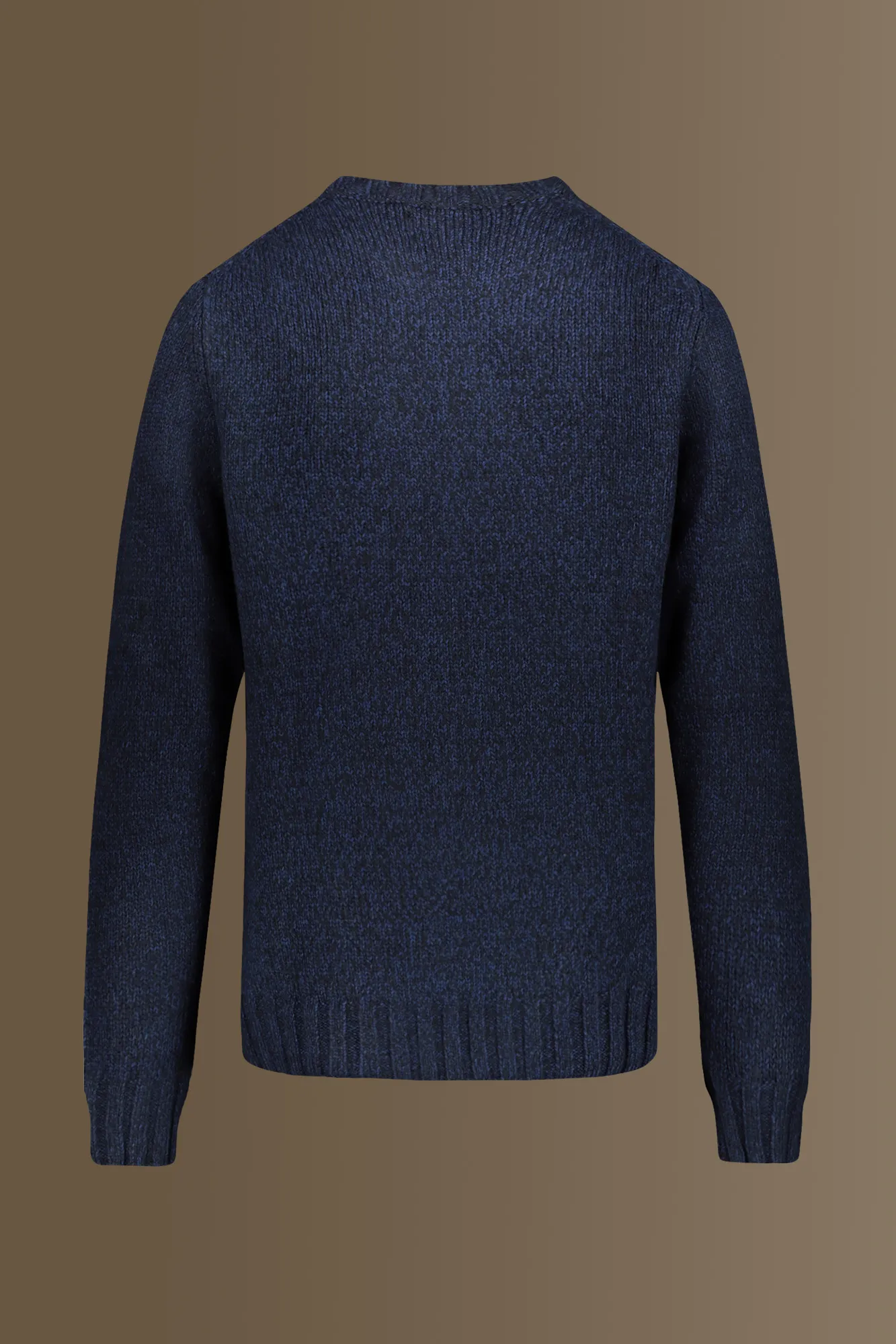 Maglia girocollo con costa inglese