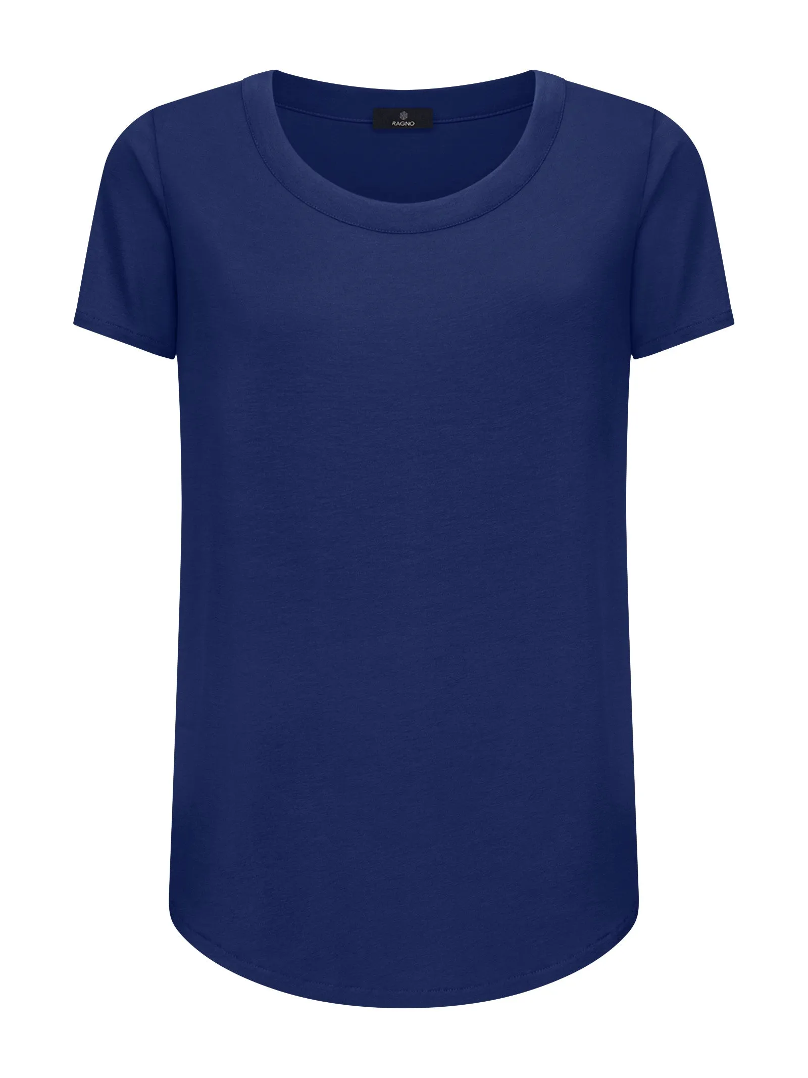 Maglietta a manica corta in Viscosa Summer - Blueberry