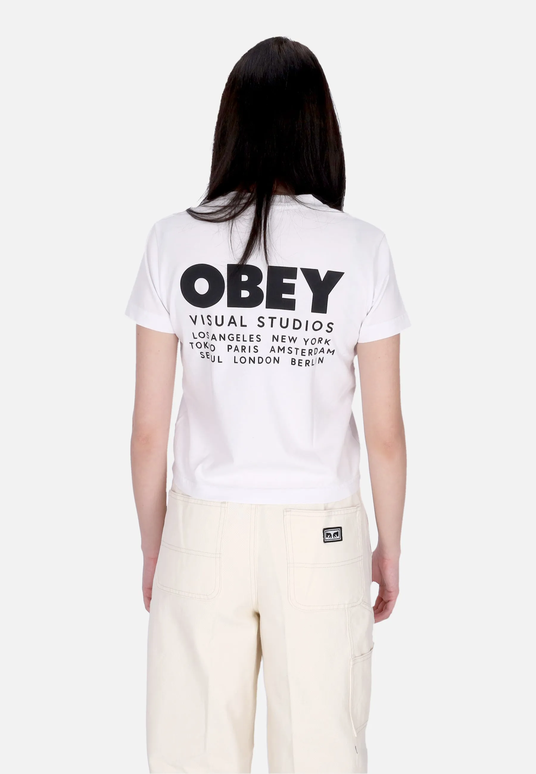 Maglietta Donna W Visual Studios Kaylin Tee White