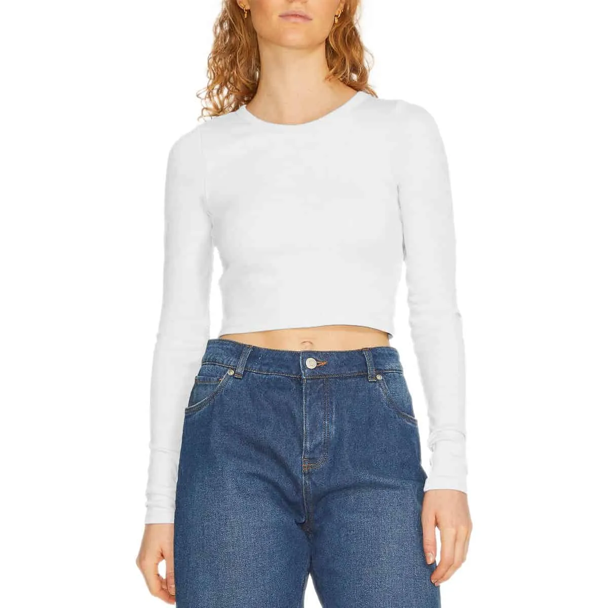 Maglietta M.Lunghe Crop Slim FELINE Donna JJXX