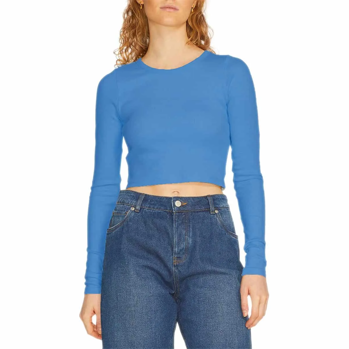 Maglietta M.Lunghe Crop Slim FELINE Donna JJXX