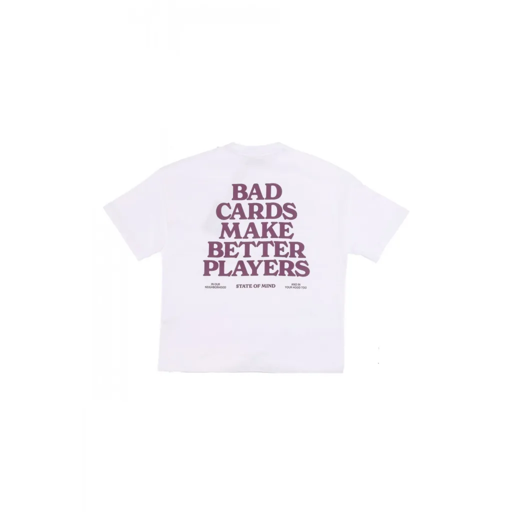 maglietta uomo bad card tee WHITE