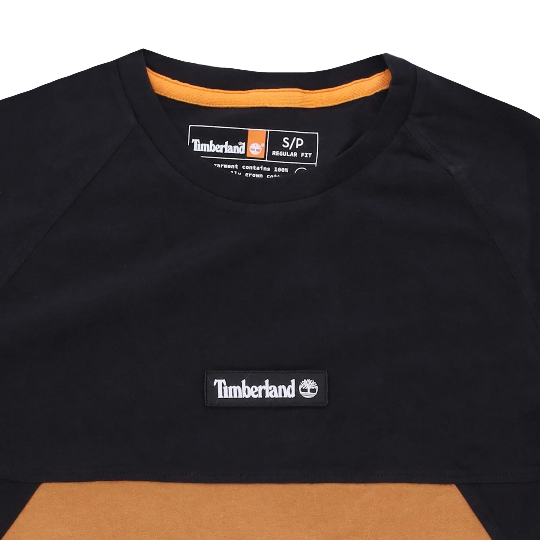 Maglietta Uomo Cut& Sew Tee Black/wheat Boot