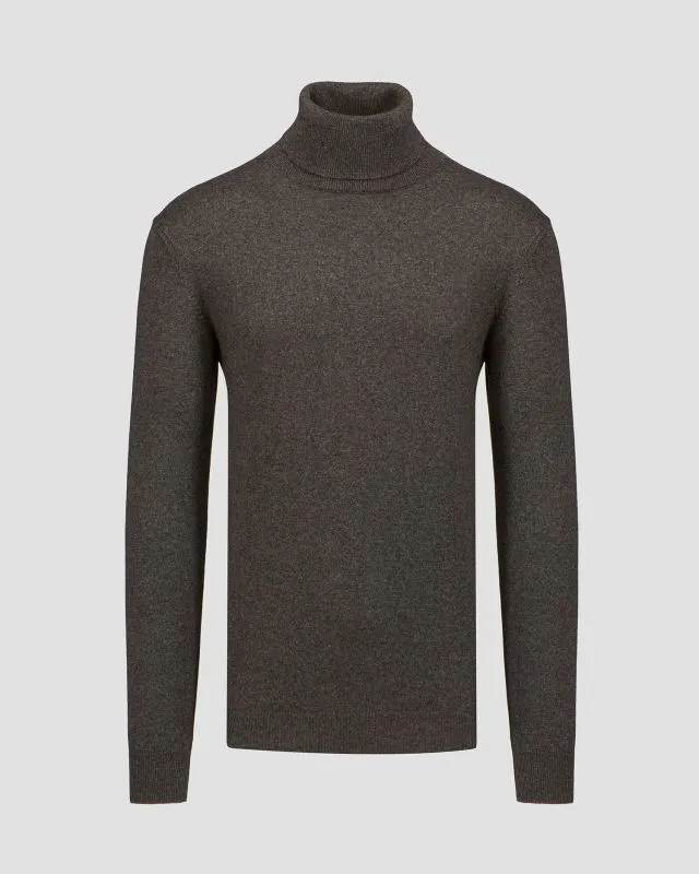 Maglione a collo alto in seta da uomo Dondup
