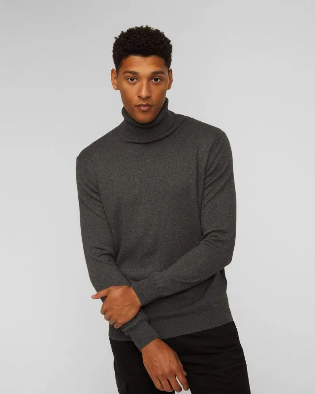 Maglione a collo alto in seta da uomo Dondup