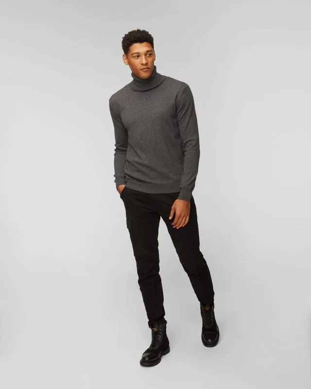 Maglione a collo alto in seta da uomo Dondup