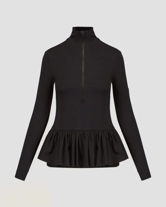Maglione a collo alto nero da sci Goldbergh Ballett