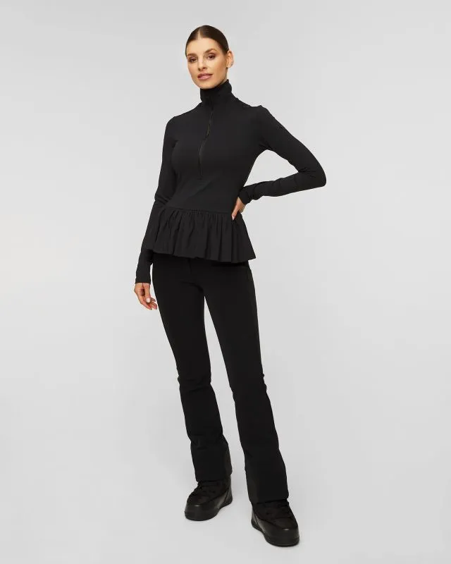 Maglione a collo alto nero da sci Goldbergh Ballett