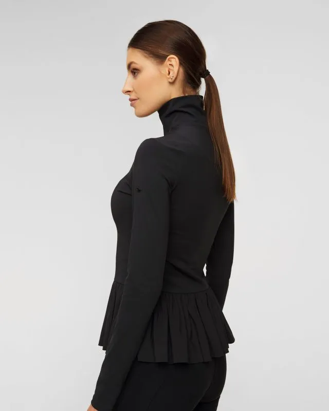 Maglione a collo alto nero da sci Goldbergh Ballett