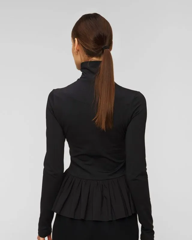 Maglione a collo alto nero da sci Goldbergh Ballett