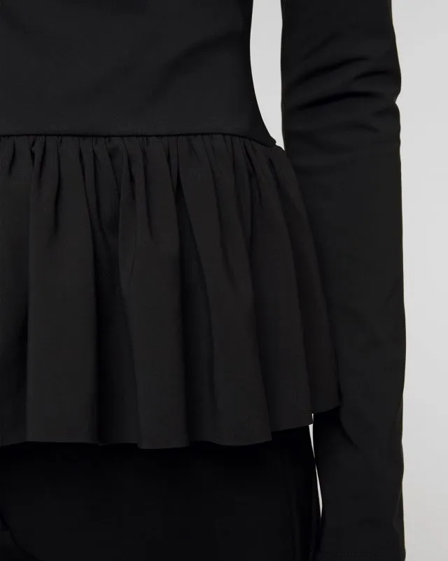 Maglione a collo alto nero da sci Goldbergh Ballett