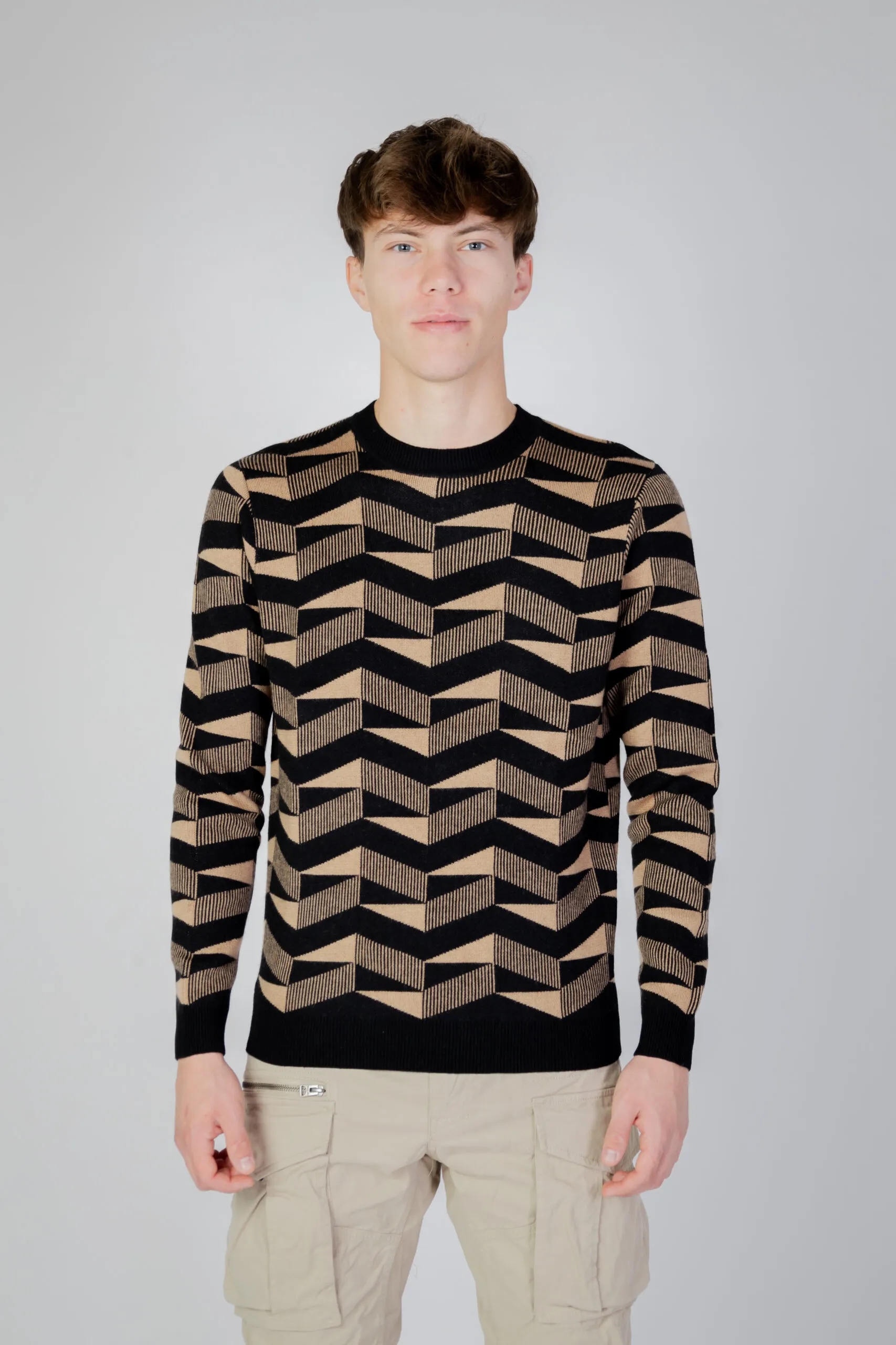 Maglione Antony Morato regular fit in filato Beige scuro