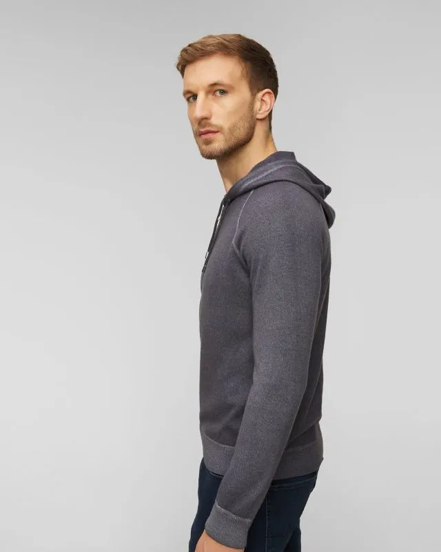 Maglione con chiusura grigio da uomo Gran Sasso Vintage