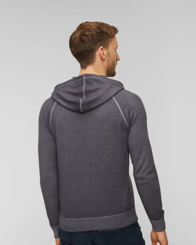 Maglione con chiusura grigio da uomo Gran Sasso Vintage