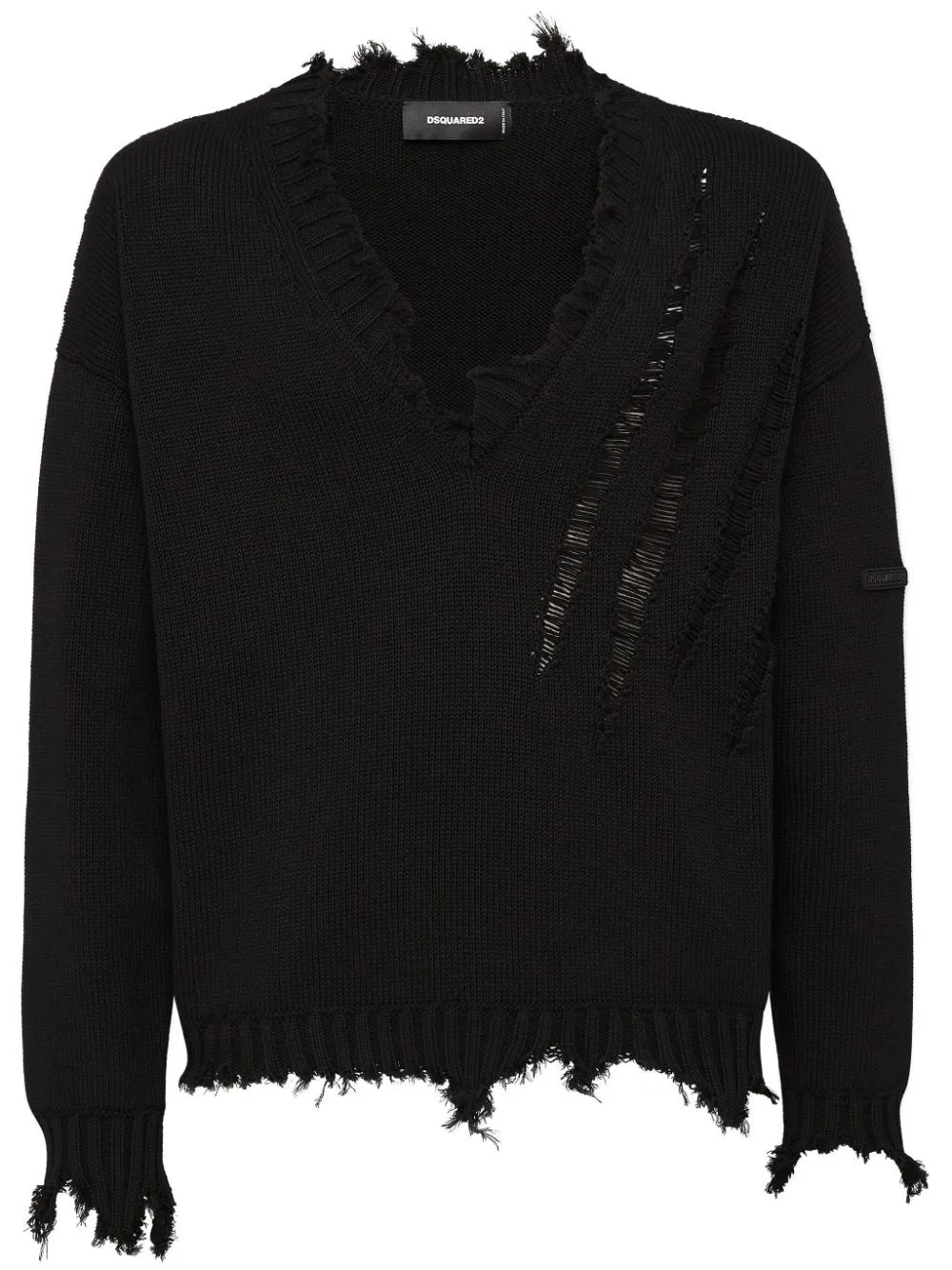 Maglione con effetto vissuto