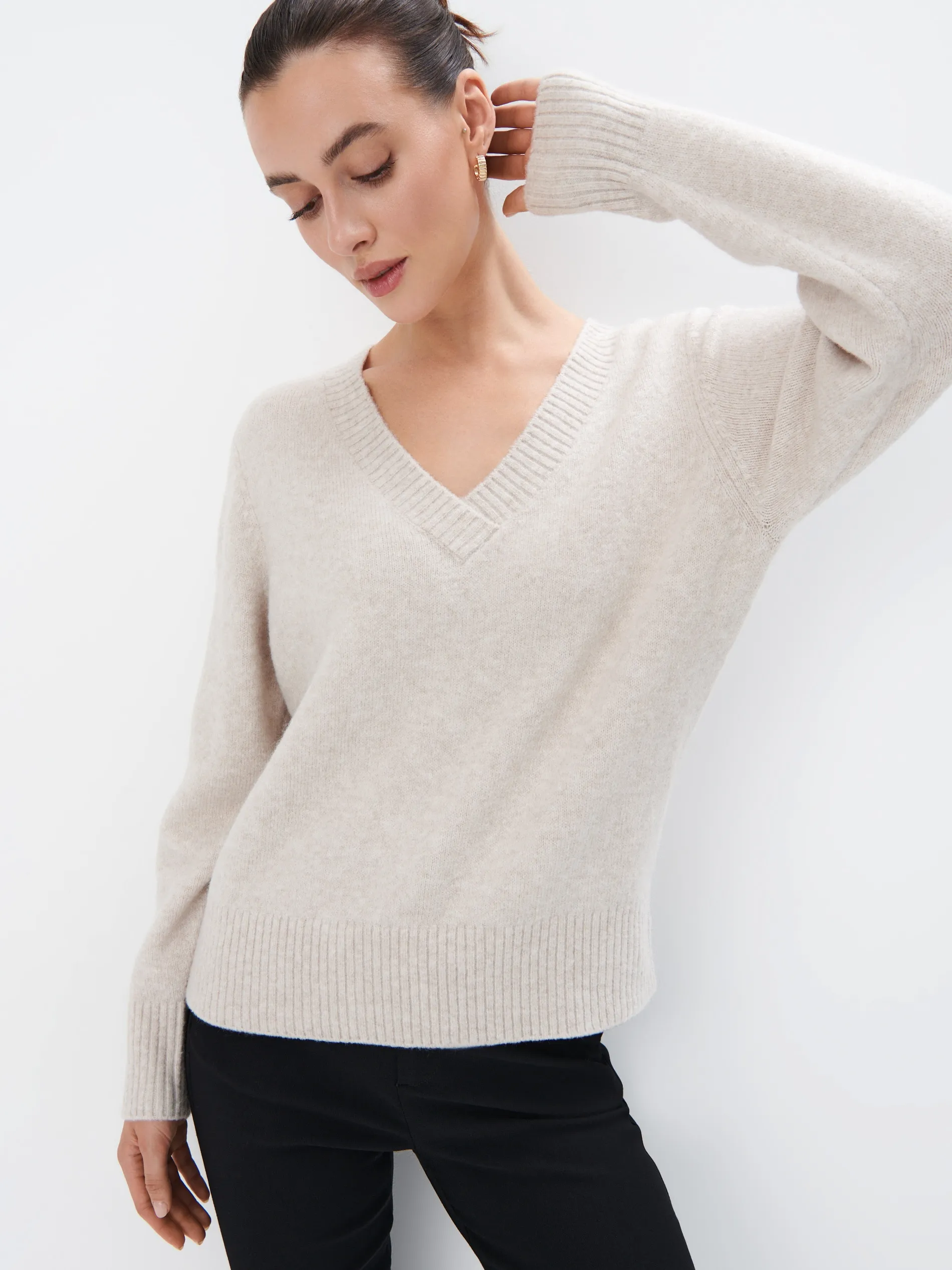 Maglione con scollo a V
