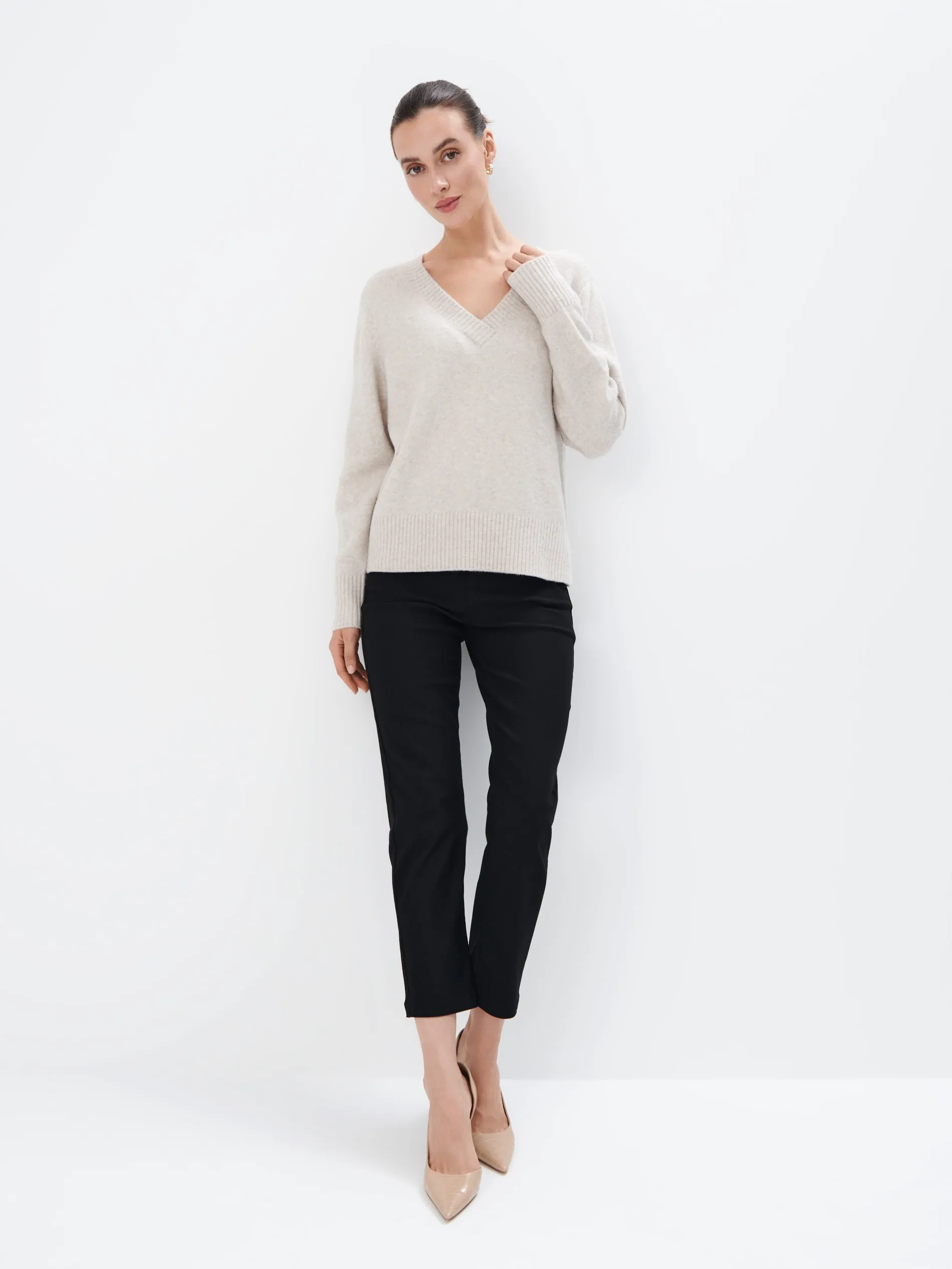 Maglione con scollo a V