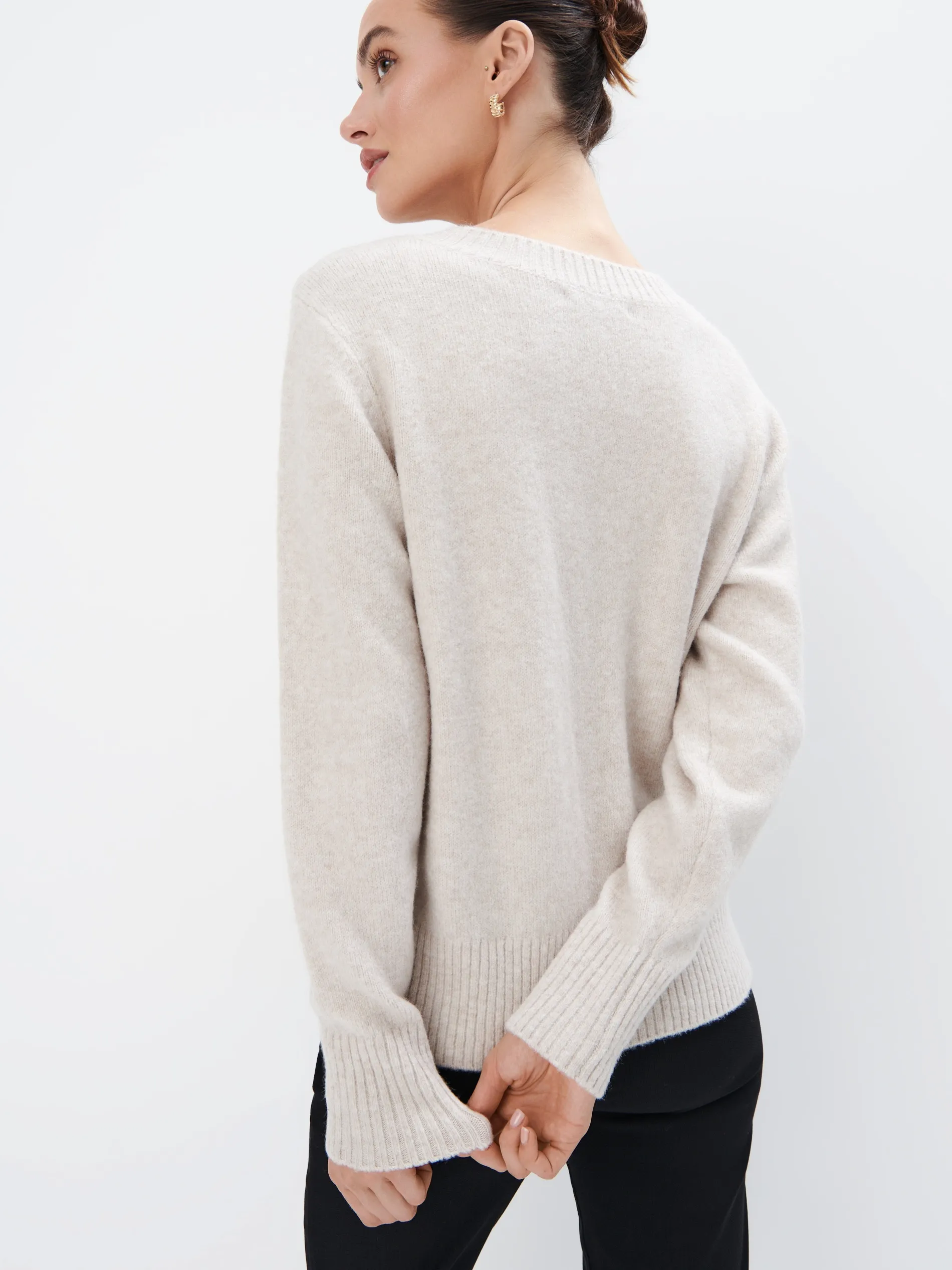 Maglione con scollo a V